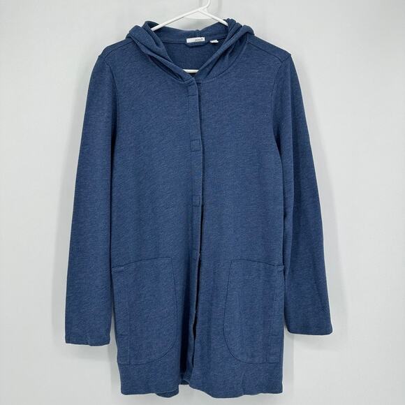 Pure Jill Cardigan Sweater Women SMALL Hoodie Pockets Comfort Loungewear Relaxed - Picture 1 of 9